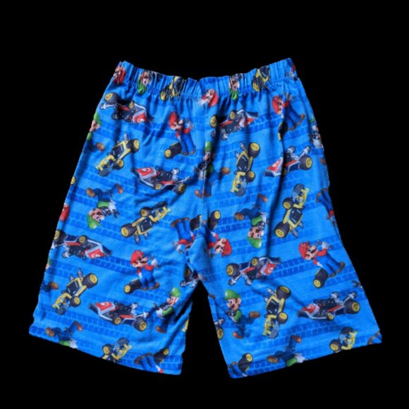 Nintendo Blue Boys Mario Kart Pajama Shorts - Picture 2 of 2